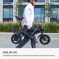 thumbnail image 5 of Jetson Axle X Portable Folding Electric Bike With Pneumatic 12 in Tires, Black, 5 of 8