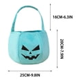 thumbnail image 2 of Teal Halloween Pumpkin Treat Bags for K'ids, Soft Candy Bucket Holders for Toddler Party Supplies, Handheld Pumpkin Bags for Trick or Treating and Classroom Gifts, 2 of 6