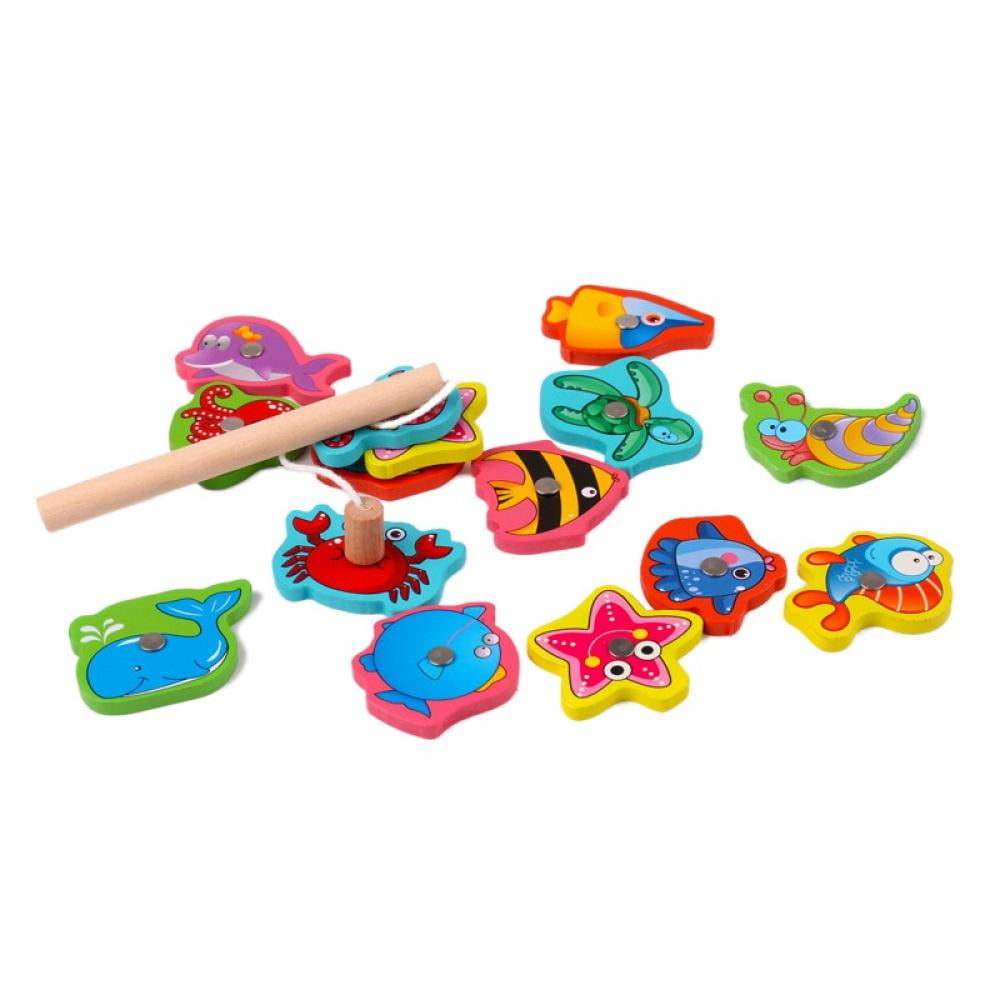 Toddler Fishing Game Magnetic, Montessori Preschool Toys for 2