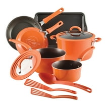 Rachael Ray Cook   Create 11 Piece Nonstick Cookware Set, Orange