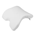 thumbnail image 3 of Almohada para brazos con espuma viscoelástica de rebote lento y forma de U arqueada, color blanco, para dormir durante viajes, 3 of 15