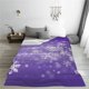 thumbnail image 5 of Fotbe Snowfall Sky White Purple Manta de Franela Acolchonada con Estampado, Súper Suave y Esponjosa, Extra Grande para Sofá, Cama, Uso Todo el Año-60"x50", 5 of 7
