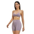 thumbnail image 2 of IBTOM CASTLE Two Piece Workout Sets for Women Y Back Sports Jogger Outfits Bra High Waist Biker Shorts Matching Gym Sets Yoga Pilates Outfits L Purple, 2 of 7