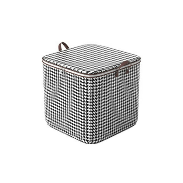 Bolsa de almacenamiento de ropa portátil, organizador apilable, gran capacidad, con asa y cremallera