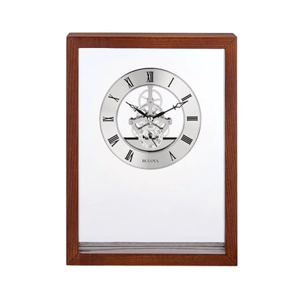 Engraver Wooden Engravable Presentation clock by Bulova