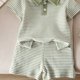 thumbnail image 5 of Niños Lugar Niños Pantalones Estilo de Dos Piezas de Cuello Redondo Suéter Conjunto con Diseño de Moda Bowtie, Top Suave Y Pantalones Casuales para Bebés Niñas de Uso Diario, 5 of 7