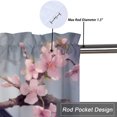 thumbnail image 5 of Cortinas opacas con diseño de pájaros y flores, color rosa, para sala de estar, dormitorio, baño, cenefas con diseño de pájaros en la rama de un árbol, 137 x 45 cm (1 unidad), 5 of 5