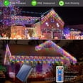 thumbnail image 2 of Luces LED para exteriores en forma de carámbano Homeleo, 14.5 pies 160 pulgadas, multicolor, 2 of 7