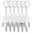 thumbnail image 1 of 6 llaveros atrapasueños, colgante atrapasueños, llavero DIY, colgante para bolso, decoración para llaves., 1 of 6