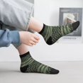 thumbnail image 2 of Pofeuu Jungle Green Camo USA Flag Print 30cm Socks, Adult Running Hiking Socks for Youth and Adult, 2 of 7
