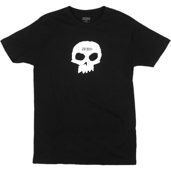 Zero Single Skull Ss S-Blk/Wht