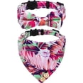thumbnail image 1 of LAICAIW Breakaway Cat Collar with Bells-2 Pack Cat Collar with Bells, Cat Collars with Bandana, Accessories for Pet Collars, Adjustable for Cats and Small Dogs (Red Leaf), 1 of 6