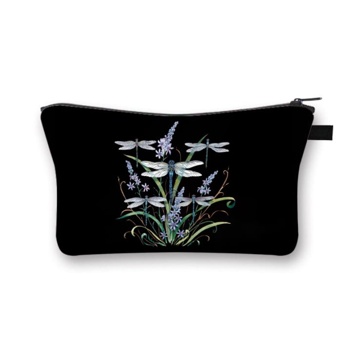 flower print makeup bag