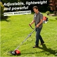 thumbnail image 3 of Fompes 2-Stroke 52cc Gas Weed Wacker Hedge Trimmer 2 in 1 Cordless Straight Shaft String Grass Trimmer Lightweight Brush Edger/Mower with 2 Types Blade & Wheels for Garden and Yard Lawn, 3 of 17