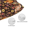 thumbnail image 3 of KLL Woodland Creatures Floral Pillow Covers Envelope Closure,Super Soft and Cozy Fuzzy Fleece Pillow Case Cover 16"x24", 3 of 5