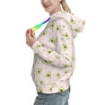 thumbnail image 2 of Kdxio Avocado Doing Sport Yoga Print Womens Oversized Hoodies Sweatshirts Hooded Pullover Tops Sweaters Casual-Large, 2 of 7