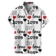 thumbnail image 4 of Camisas con botones para el día de San Valentín con estampado 3D para hombre, camisas casuales de verano de manga corta con cuello extendido para la playa, camisas de moda para hombre, 4 of 5
