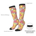 thumbnail image 5 of Bingfone Compression Socks for Women and Men Long Socks for Running Athletic Cycling Nurse-Donut and Blue, 5 of 8