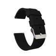 thumbnail image 1 of 22mm Black - BARTON Watch Bands - Soft Silicone Quick Release Straps, 1 of 10