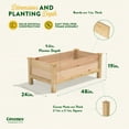thumbnail image 3 of Greenes Fence Premium Cedar Elevated Garden Bed, 24" W x 48" L x 19" H, 3 of 8