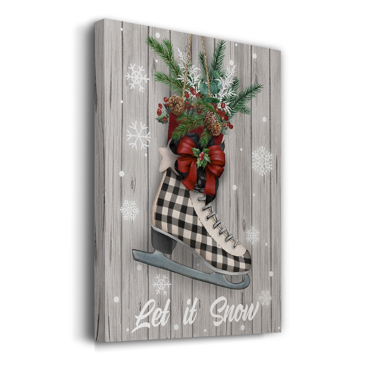 Christmas Skates- Gallery Wrapped Canvas