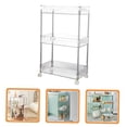 thumbnail image 3 of GOOHOCHY Rolling Utility Cart Trolley Rack For Kitchen And Bathroom Organization Safe And Construction For Classifying, 3 of 8