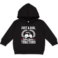 thumbnail image 2 of Inktastic Just a Girl Who Loves Tractors Farm Toddler Hoodie, 2 of 4