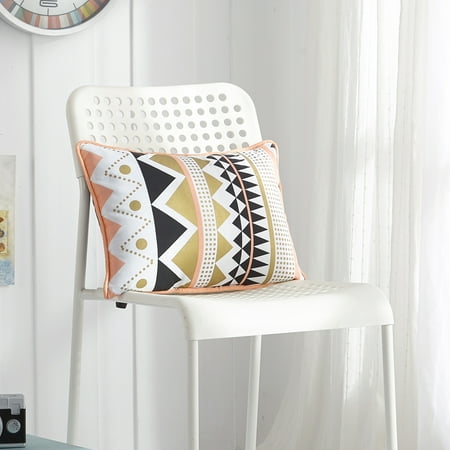 - Mainstays Geo Gold Metallic Decorative Pillow