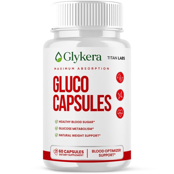 Glykera Advanced Formula Gluco Capsules for Health and Wellness Capsules (1 Pack)