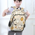 thumbnail image 6 of FORMRS Unisex School Backpack 17" Student Travel Bag with Laptop Compartment, Halloween Cute Ghosts, 6 of 7