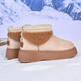 thumbnail image 5 of Gealkoca Women Fuzzy Boots Women Casual Round Toe Comfortable Thick Bottom Snow Boots Fleece Lining Warm Cozy Winter Boots, 5 of 9