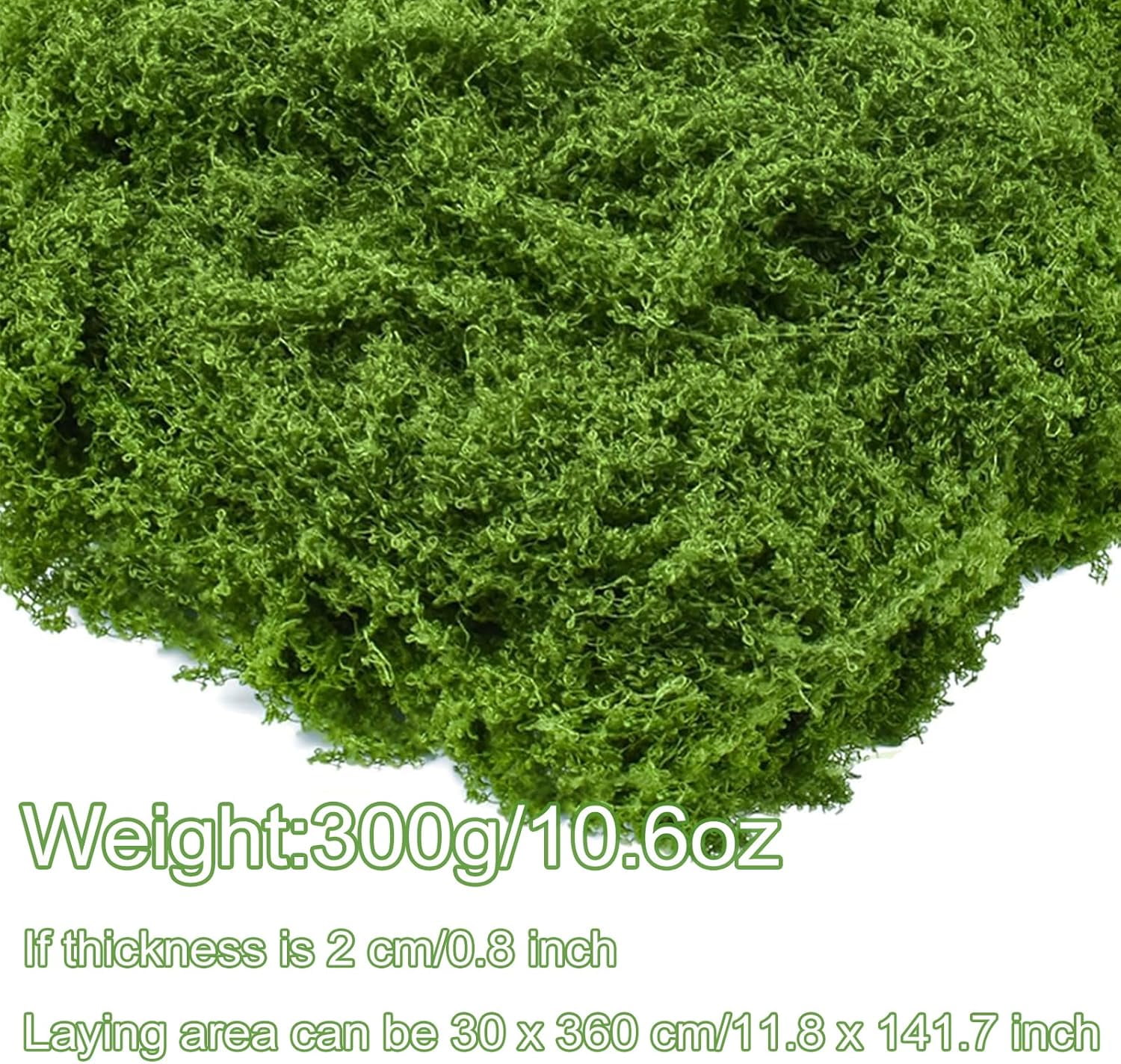 Realistic Green Moss Decor for Plants & Crafts - Artificial Moss