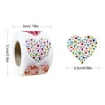 thumbnail image 3 of 500pcs A Roll Valentine's Day Stickers Labels Heart Shaped Stickers for Wedding Invitation Decorative Wall Stickers Self-adhesive Sealing Labels for Envelopes, 3 of 7