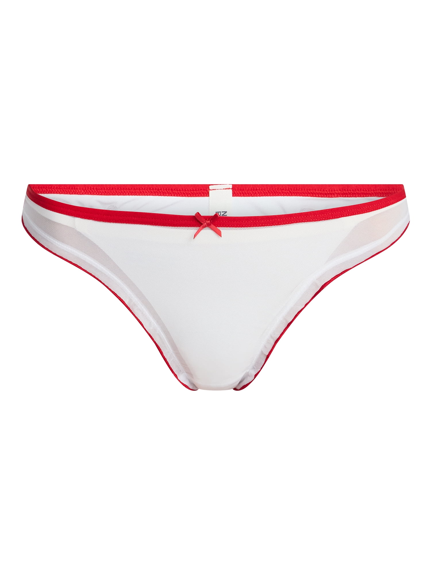 No Boundaries Mesh and Lace Thong Panties, 3-Pack, Women's XS-XXXL