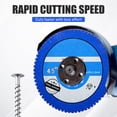 thumbnail image 6 of Luxcidy 4/4.5 Inch Indestructible Disc for Grinder, Angle Grinder Cutting Flap Grinding Disc Wheel, Ceramic Tile Chamfering Blade, Multi-Purpose Cutting Discm for Stone, Concrete, Metal, Brick, 6 of 7