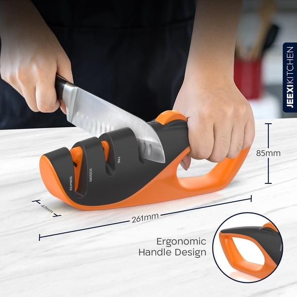 JEEXI Professional Small Sharpening Equipment, 3-Stage Kitchen