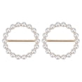 thumbnail image 1 of Stylish Fashion Scarf Clip With High End Clothing Accessory Ring Pearl And Rhinestone Decoration（Gold Plating）, 1 of 5