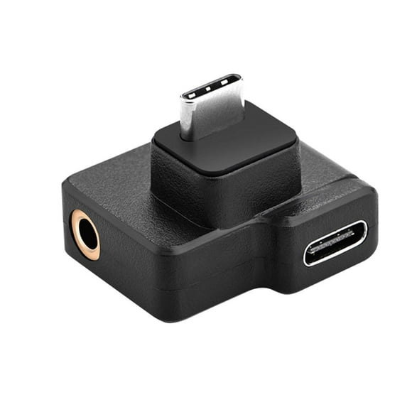 CNKOO Audio Adapter Replacement for DJI OSMO Action Microphone 3.5mm / USB-C Audio Adapter External Mic Accessories
