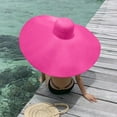 thumbnail image 4 of Women's Large Sun Hat Beach Anti UV Sun Cap Wide Brim Casual Summer Outdoor Wear, 4 of 8