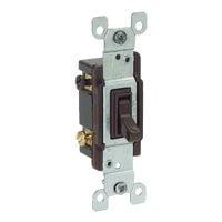 Leviton 15 amps Toggle Switch Brown 1 pk