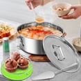 thumbnail image 1 of Wekvgz Stainless Steel Flan Pan Mold With Lid and Handle Dishwasher Safe Flan Making Mold Versatile Round Cake Baking Flan Maker for Cheese Cake Chocolate Pudding, 1 of 10