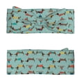 thumbnail image 4 of Balery Dachshund Dog Puppy Pattern Baby Headbands Hairbands Hair Bow Elastics for Baby Girls Newborn Infant Toddlers Kids, 4 of 4