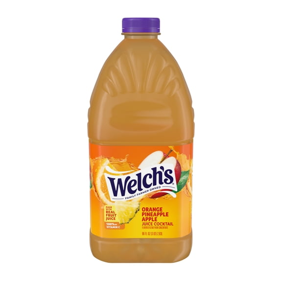 Welch's Orange Pineapple Apple Juice Cocktail, 96 fl oz Bottle