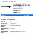 thumbnail image 2 of Front Bumper Cover Reinforcement - Compatible with 2014 - 2023 Ram ProMaster 2500 Base 2015 2016 2017 2018 2019 2020 2021 2022, 2 of 2