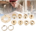 thumbnail image 3 of Router 11 Piece Router Guide Kit Brass Efficient Long Lasting Router Template Guide for Woodworking, 3 of 7