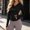 #0475-Black, variant on Women's UPF50+ Hooded Sunscreen Jacket Long Sleeve Zip Up Slim Fit with Thumb Holes for Yoga Running Gym