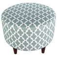 thumbnail image 5 of MJL Furniture Designs MJL Furniture Sophia Round Fulton Upholstered Ottoman Aqua, 5 of 5