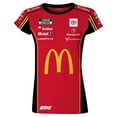 thumbnail image 2 of Women's Checkered Flag Sports  Red Bubba Wallace Sublimated Uniform T-Shirt, 2 of 3