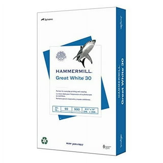 Universal 30% Recycled Copy Paper, 92 Bright, 20 lb Bond Weight, 8.5 x 11,  White, 500 Sheets/Ream, 5 Reams/Carton (200305)