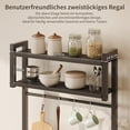 thumbnail image 3 of Estante de Cocina Organizado con Compartimentos Múltiples Pinmoco A-BLKG, 3 of 7
